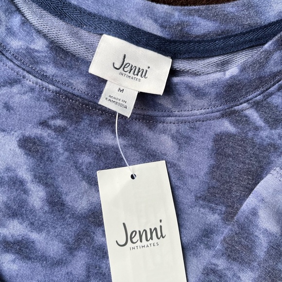 NWT blue, Jenni Intimates soft long sleeve - Picture 4 of 6